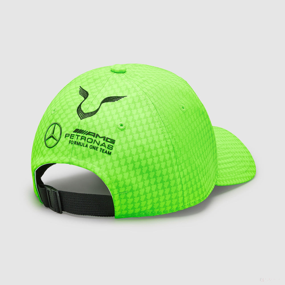 Mercedes Team Kids Lewis Hamilton Col Driver baseballová čepice Neon green, 2023 - FansBRANDS®