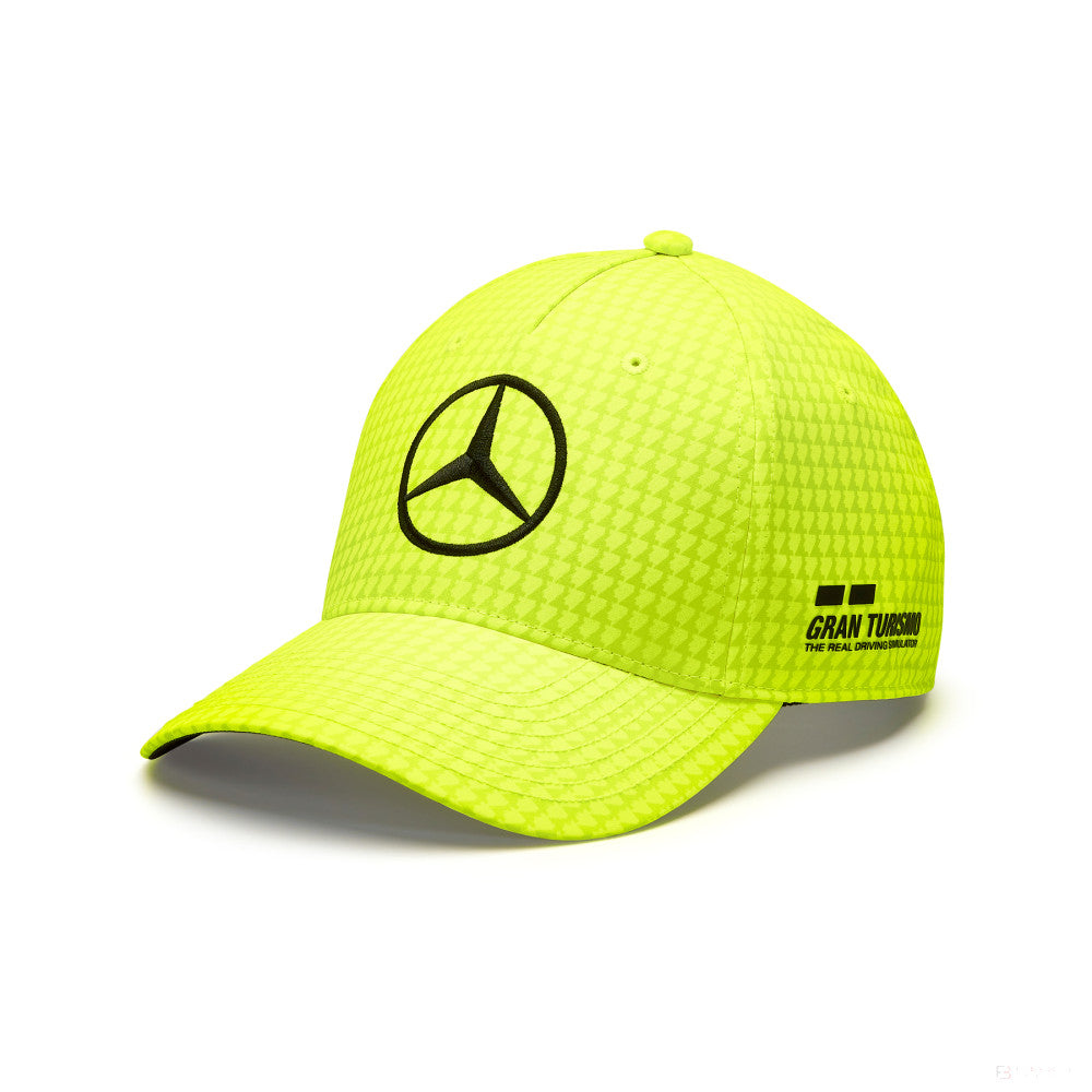 Mercedes Team Kids Lewis Hamilton Col Driver baseballová čepice Neon yellow, 2023 - FansBRANDS®