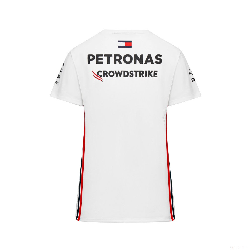 Mercedes Team, Dámské tričko pro řidiče, bílé, 2023 - FansBRANDS®