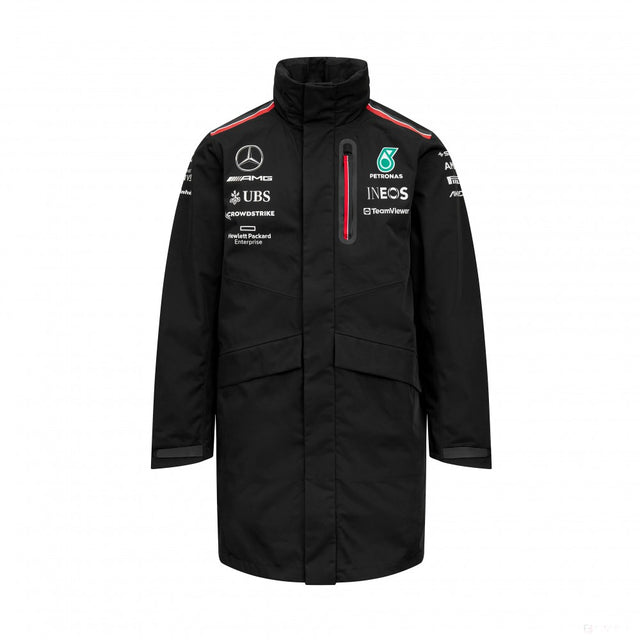 Mercedes Team, pánská pláštěnka, černá, 2023 - FansBRANDS®