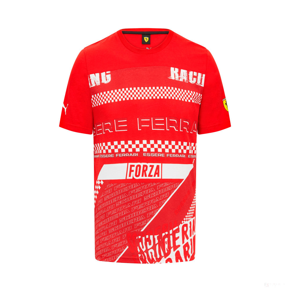 Ferrari t-shirt, graphic, red - FansBRANDS®