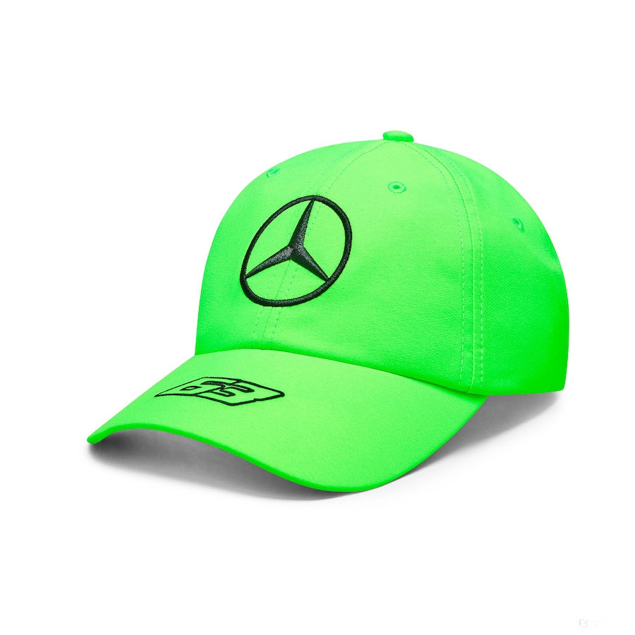 Mercedes Team, Dětská baseballová čepice George Russell neon green, 2023