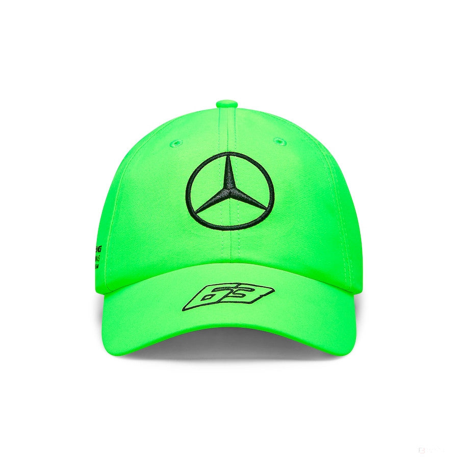 Mercedes Team, Dětská baseballová čepice George Russell neon green, 2023 - FansBRANDS®