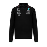 Mercedes Team, pletené tričko s dlouhým rukávem, černá, 2023 - FansBRANDS®