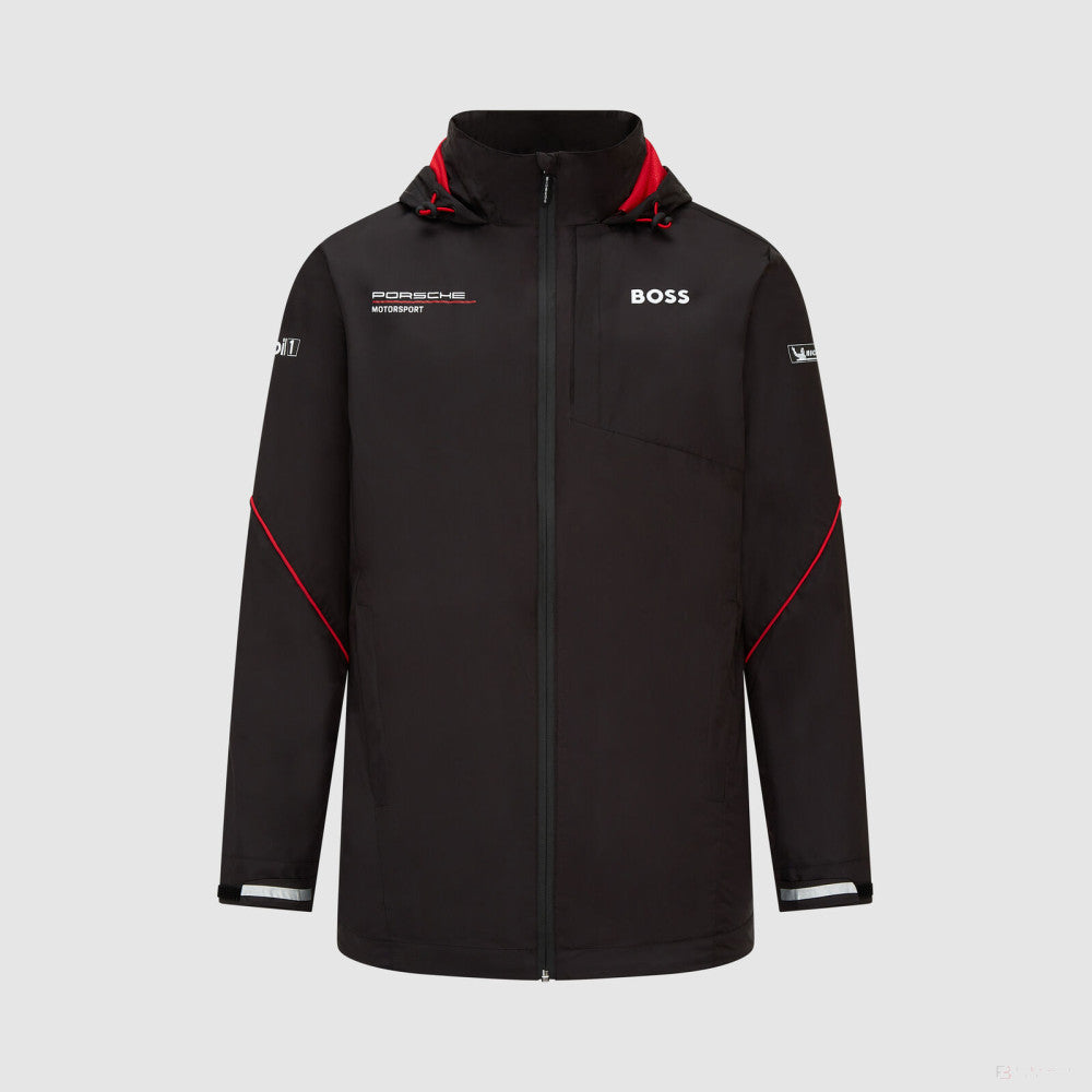 Porsche rain jacket, team, black, 2023