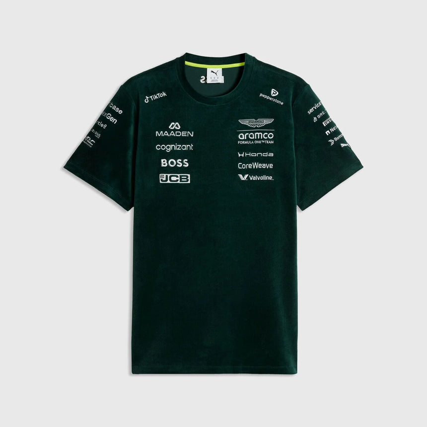 Aston Martin team t-shirt, UK Special Edition, Puma, zielony, 2026