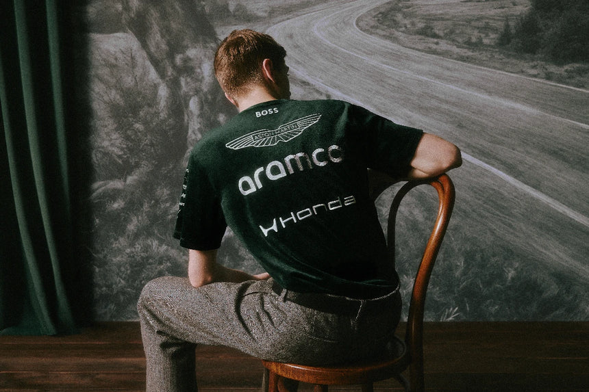 Aston Martin team t-shirt, UK Special Edition, Puma, zielony, 2026