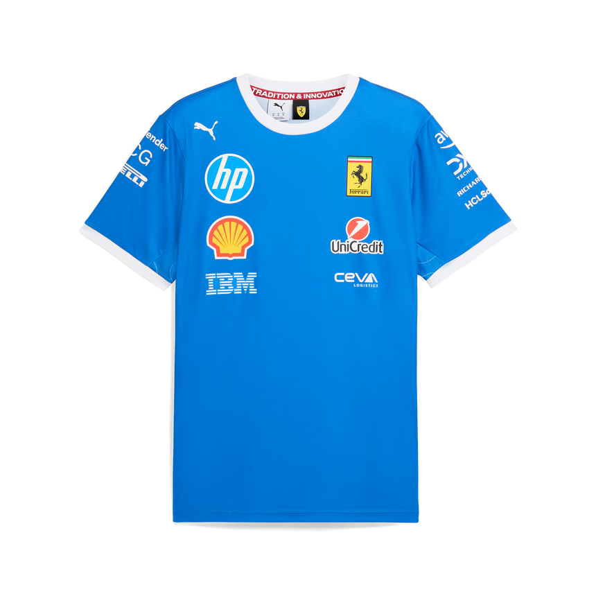 Koszulka Ferrari, zespół, Puma Monza edycja specjalna, niebieska 🔥