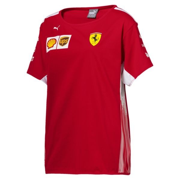 Dámské tričko Ferrari, tým, červené, 2018