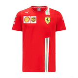 Ferrari tričko, Puma Carlos Sainz, červené, 2021