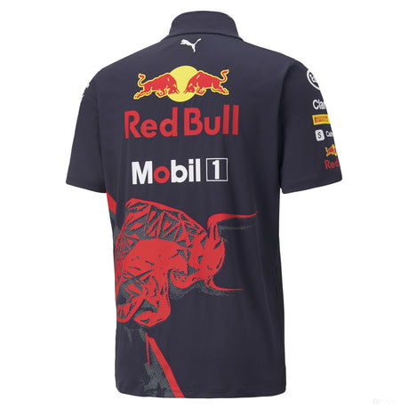 Red Bull Team Polo, modrá, 2022 - FansBRANDS®