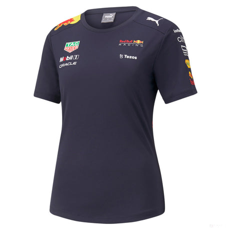 Dámské tričko Red Bull Team, modré, 2022 - FansBRANDS®