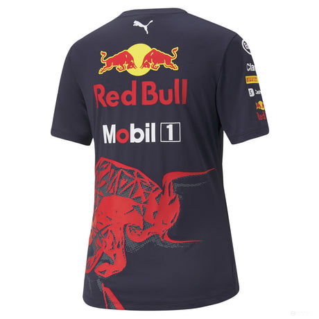 Dámské tričko Red Bull Team, modré, 2022 - FansBRANDS®