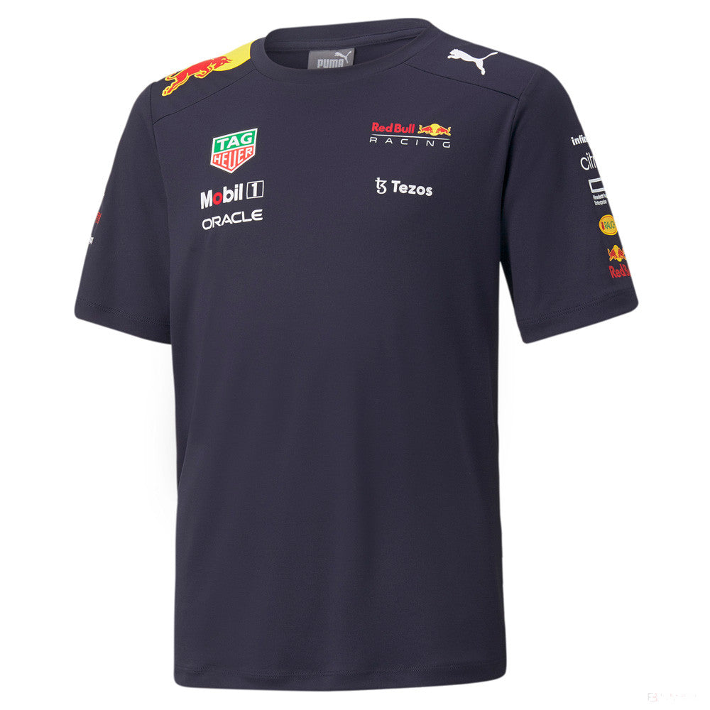 Dětské tričko Red Bull Team, modré, 2022