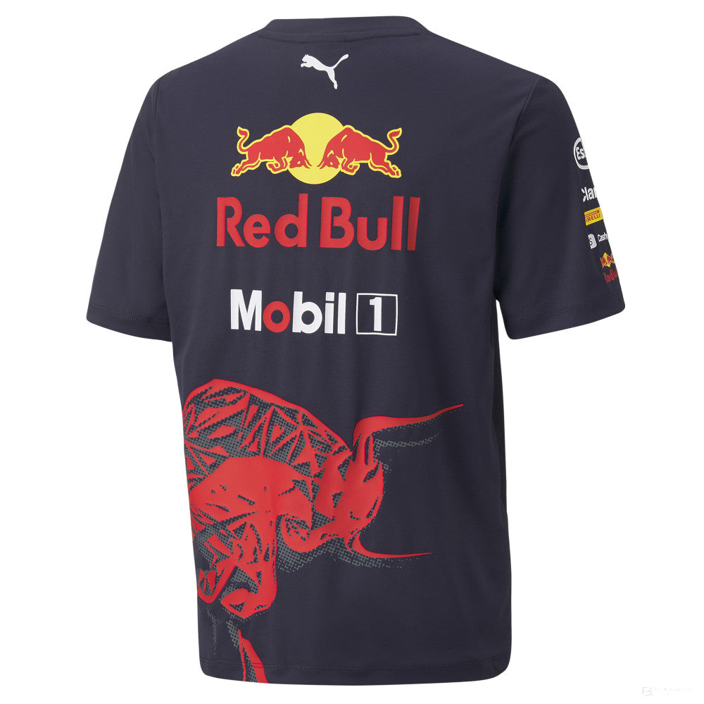 Dětské tričko Red Bull Team, modré, 2022