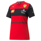 Dámské týmové tričko Puma Ferrari, červené, 2022 - FansBRANDS®