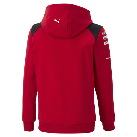 Bluza z kapturem Ferrari, Puma, drużyna, dziecięca, czerwona, 2023