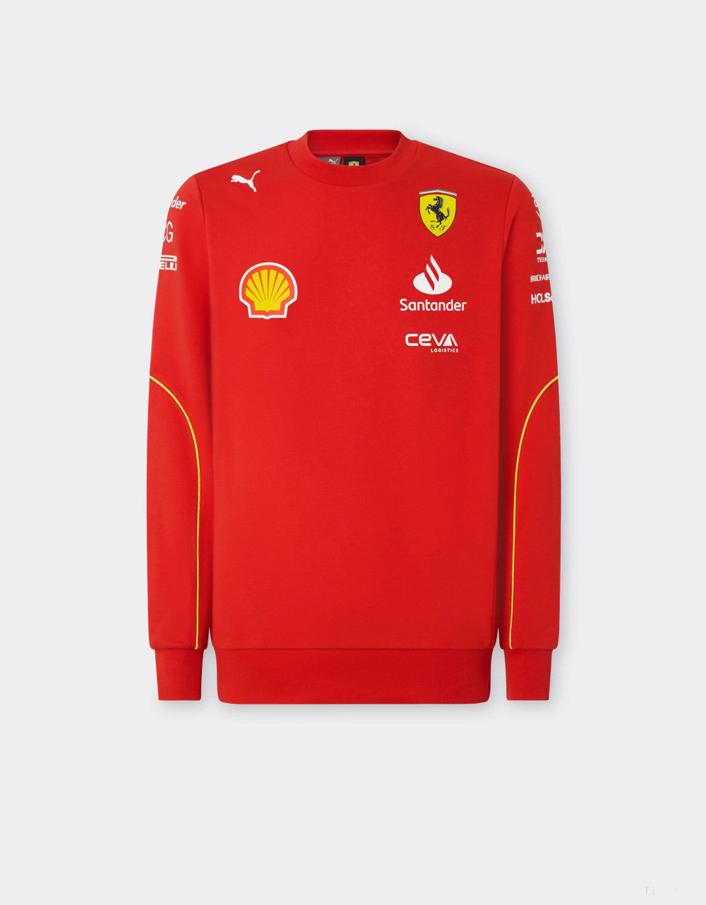 Ferrari svetr, Puma, týmové, kulatým výstřihem, červená, 2024 - FansBRANDS®