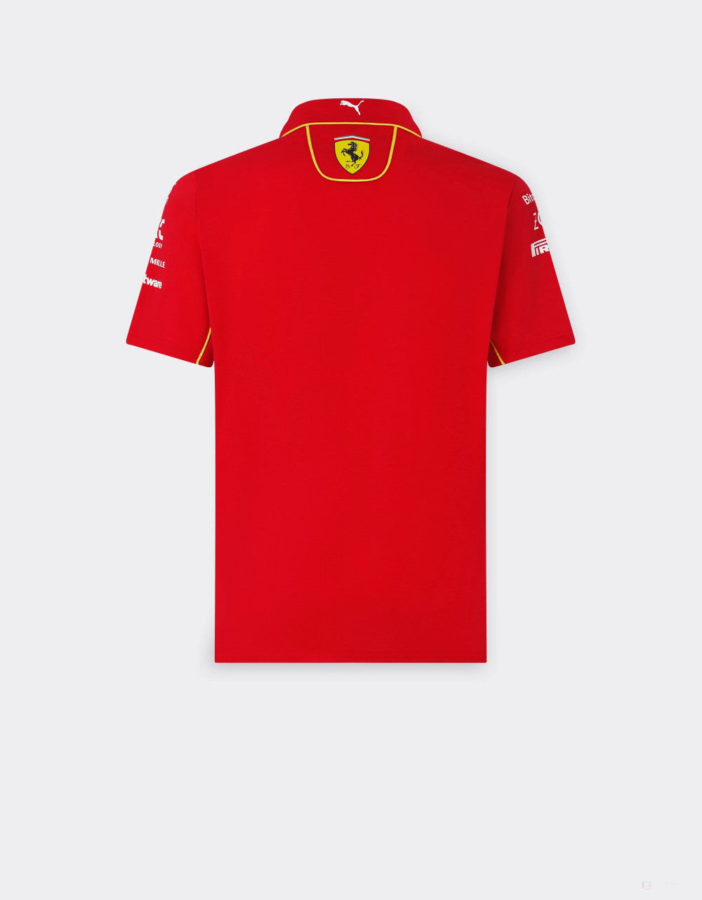 Ferrari tričko s límečkem, Puma, týmové, červená, 2024