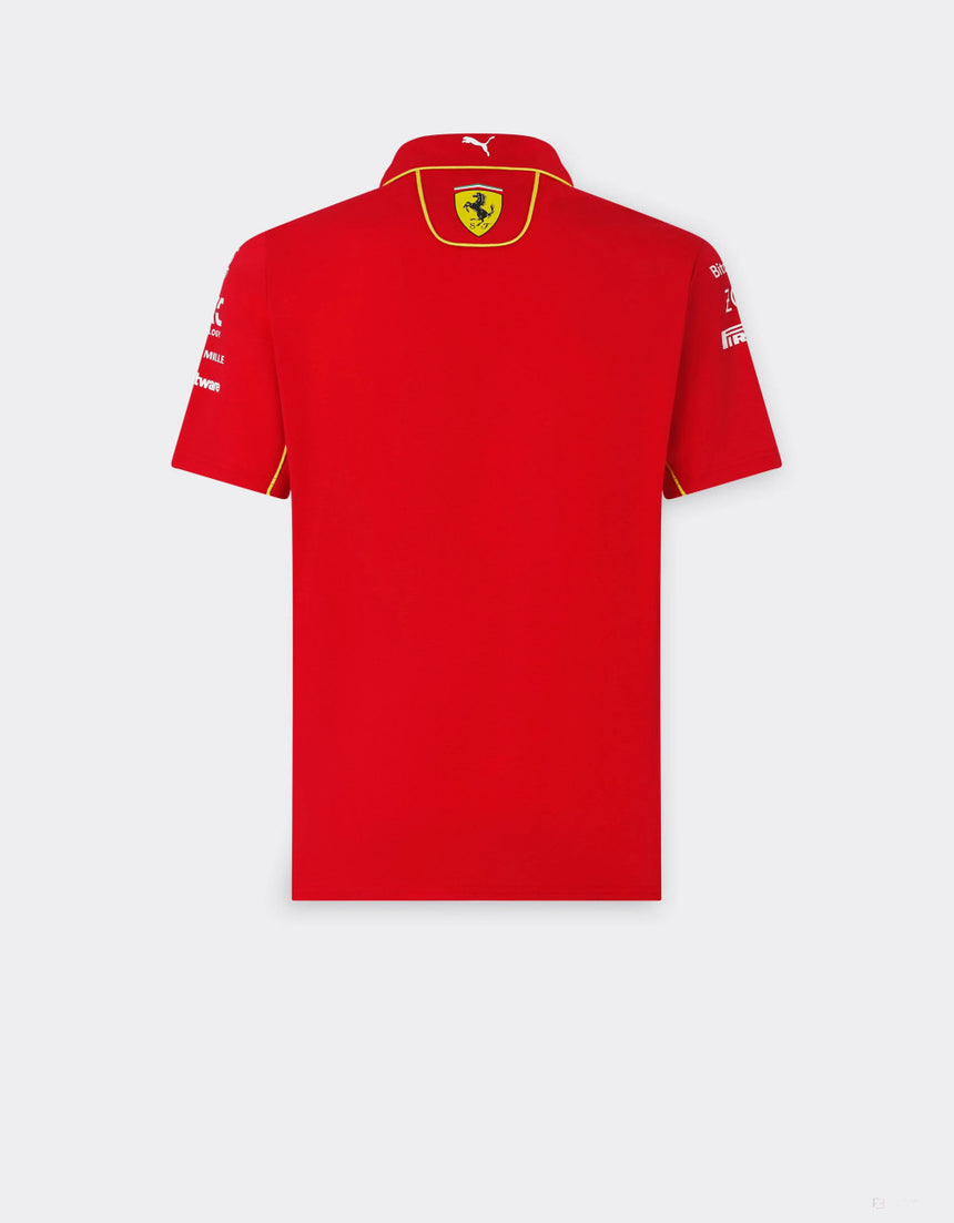 Ferrari tričko s límečkem, Puma, týmové, červená, 2024 - FansBRANDS®