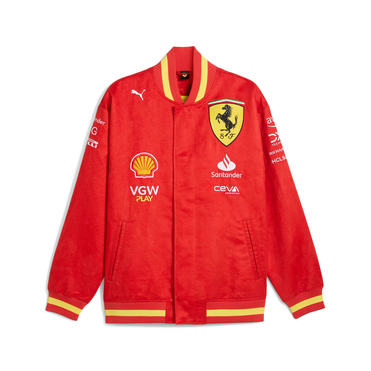 Kurtka Ferrari, Puma, Zespół, Varsity, czerwona, 2024