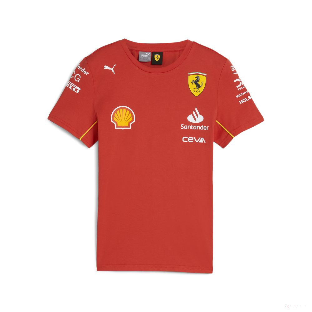 Ferrari tričko, Puma, týmové, dětské, červená, 2024 - FansBRANDS®
