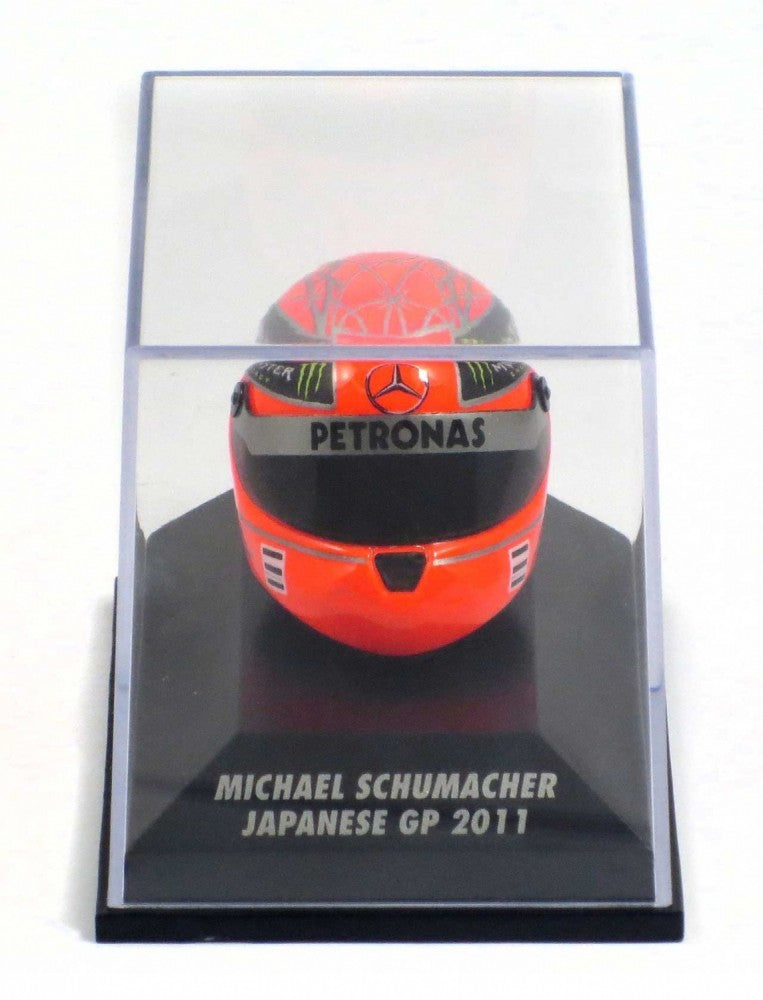 Mini přilba Michael Schumacher, 2011 Japonsko, měřítko 1:8, červená, 2015 - FansBRANDS®