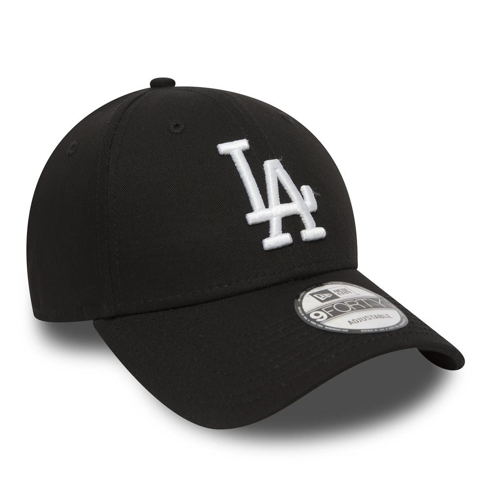 Czapka Los Angeles Dodgers Essential 9FORTY, czarna i biała