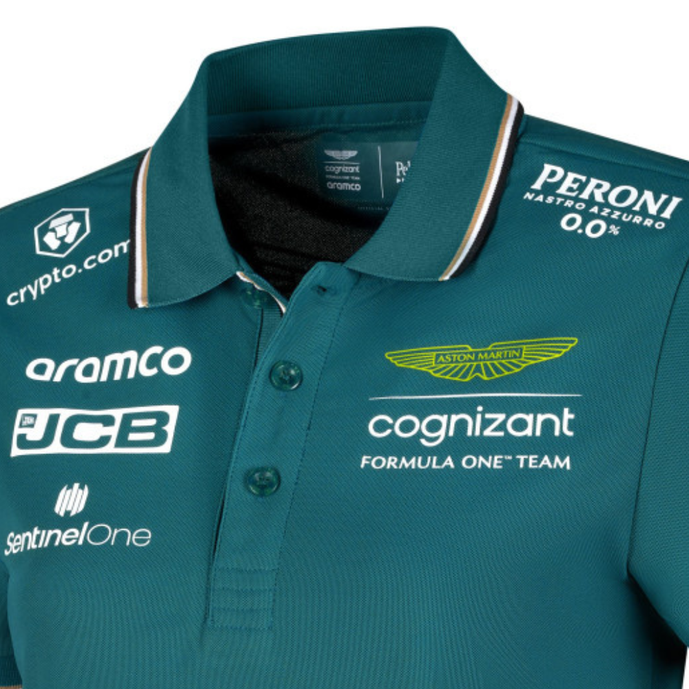 Oficjalna koszulka polo zespołu Aston Martin Aramco Cognizant F1 – damska, 2023