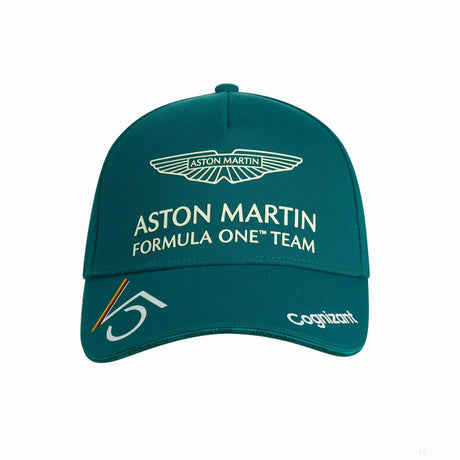 Baseballová čepice Aston Martin Sebastian Vettell, dětská, zelená, 2022
