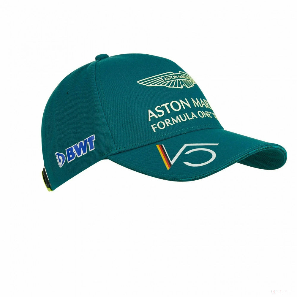 Baseballová čepice Aston Martin Sebastian Vettell, dětská, zelená, 2022