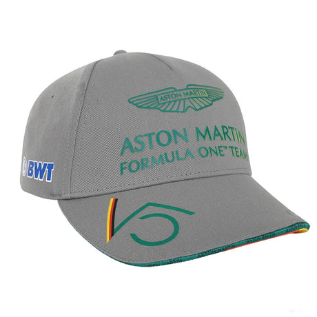 Baseballová čepice Aston Martin Sebastian Vettell, pro dospělé, šedá, 2022