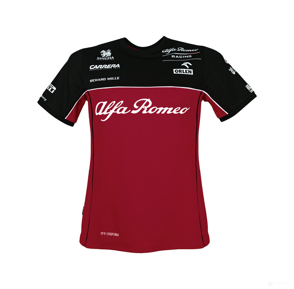 Alfa Romeo Womens T-shirt, Team, Red, 2020 - FansBRANDS®