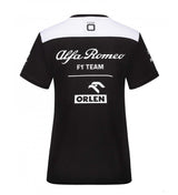 Dámské týmové tričko Alfa Romeo, černé, 2022 - FansBRANDS®