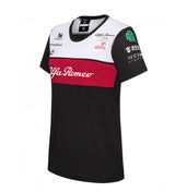 Dámské týmové tričko Alfa Romeo, černé, 2022