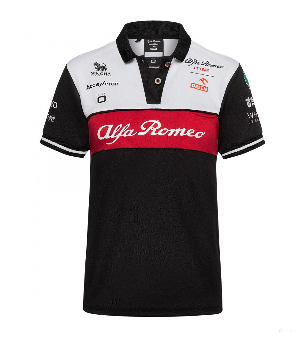 Alfa Romeo Womens Team Polo, černá, 2022 - FansBRANDS®