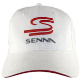 Baseballová čepice Ayrton Senna, Double S, pro dospělé, bílá, 2015 - FansBRANDS®