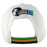 Baseballová čepice Ayrton Senna, Double S, pro dospělé, bílá, 2015 - FansBRANDS®