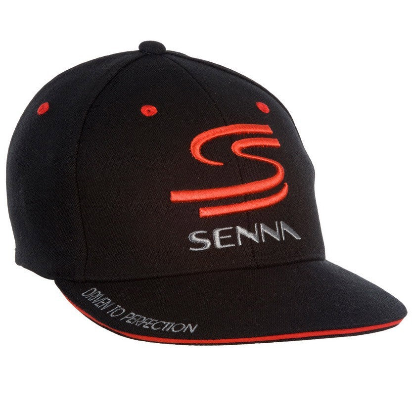 Kšiltovka Ayrton Senna Flatbrim, pro dospělé, černá, 2015 - FansBRANDS®