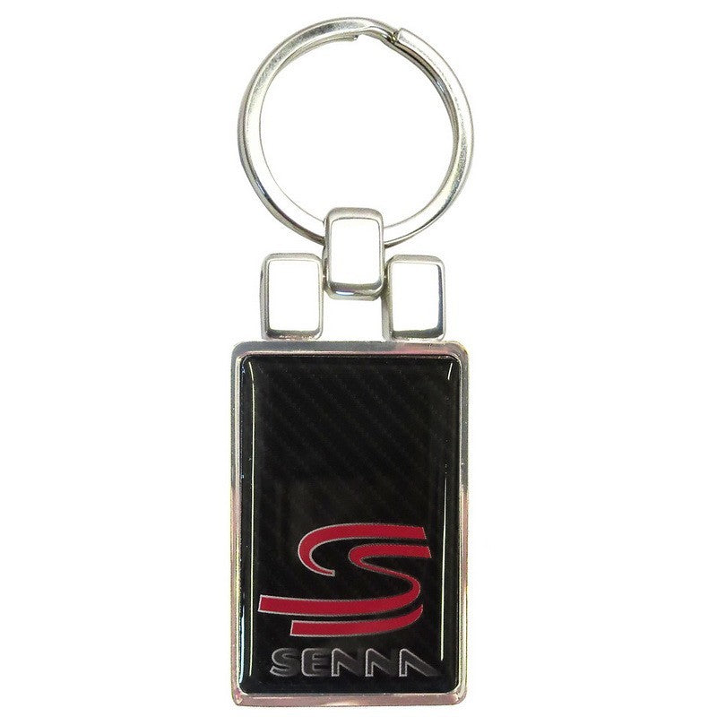 Ayrton Senna Keychain, Double S Metal, Black, 2015 - FansBRANDS®