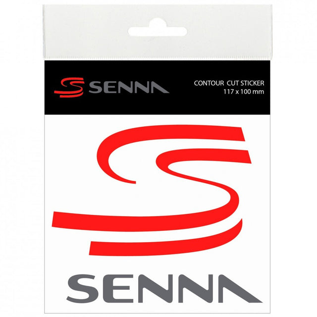 Nálepka Ayrton Senna, Doulbe S, hnědá, 2015 - FansBRANDS®