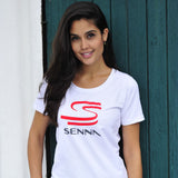 Dámské tričko Ayrton Senna, Ayrton Senna, bílé, 2020