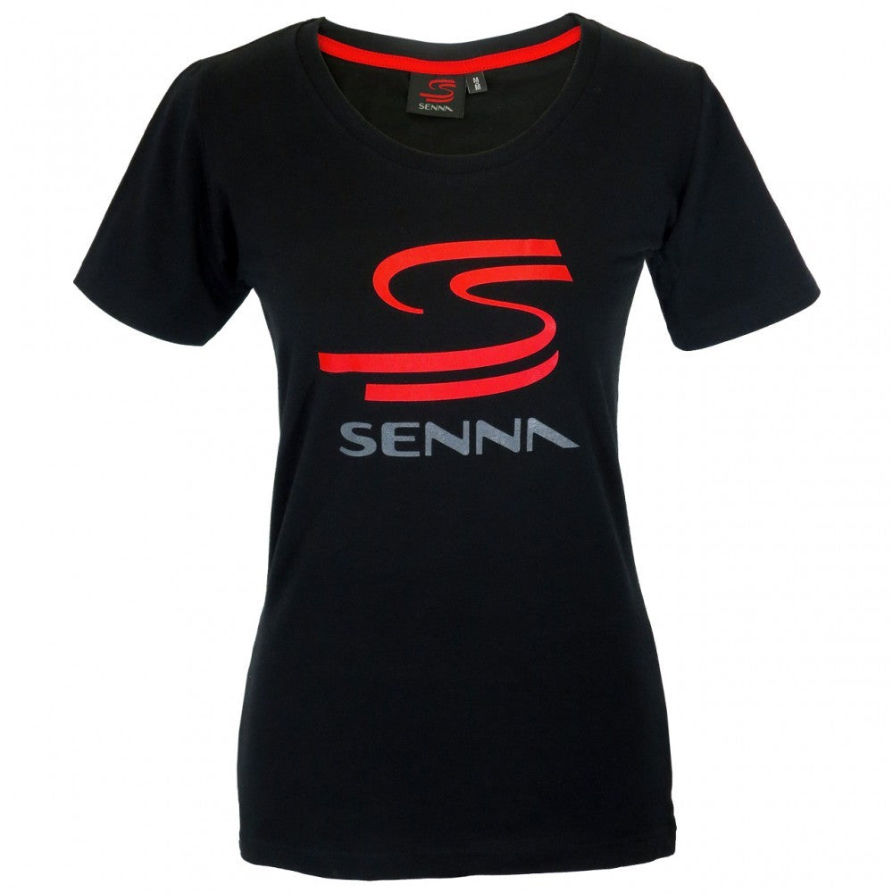 Dámské tričko Ayrton Senna, Double S, Black, 2015