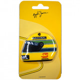 Ayrton Senna Magnet na lednici, helma, žlutá, 2015 - FansBRANDS®