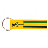 Ayrton Senna Keychain, Loop Helmet, Yellow, 2015 - FansBRANDS®