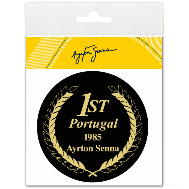 Nálepka Ayrton Senna, Nálepka Portugalsko 1985, 10 cm, Černá, 2021 - FansBRANDS®