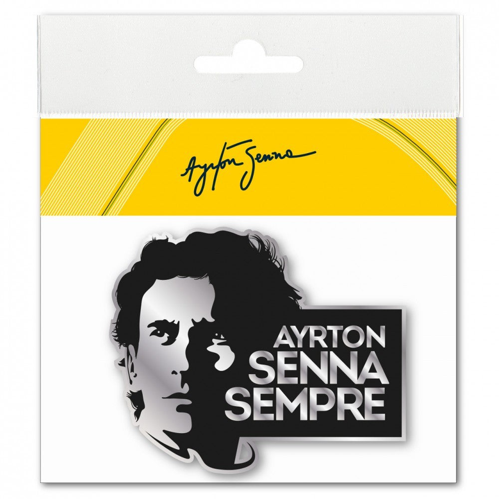 Nálepka Ayrton Senna, Sempre, černá, 2015 - FansBRANDS®