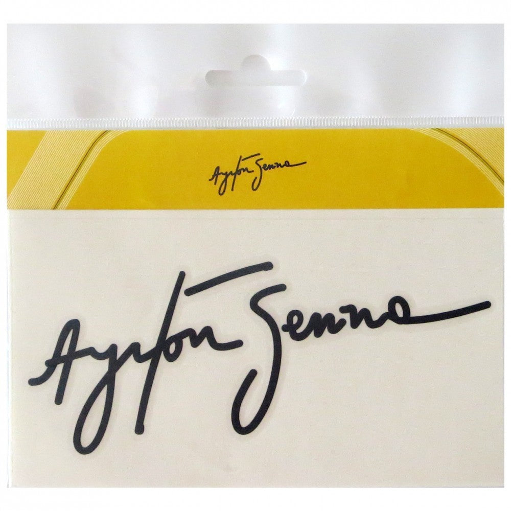 Nálepka Ayrton Senna, podpis, černá, 2015 - FansBRANDS®