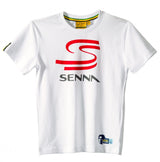 Dětské tričko Ayrton Senna, Double S, bílé, 2015