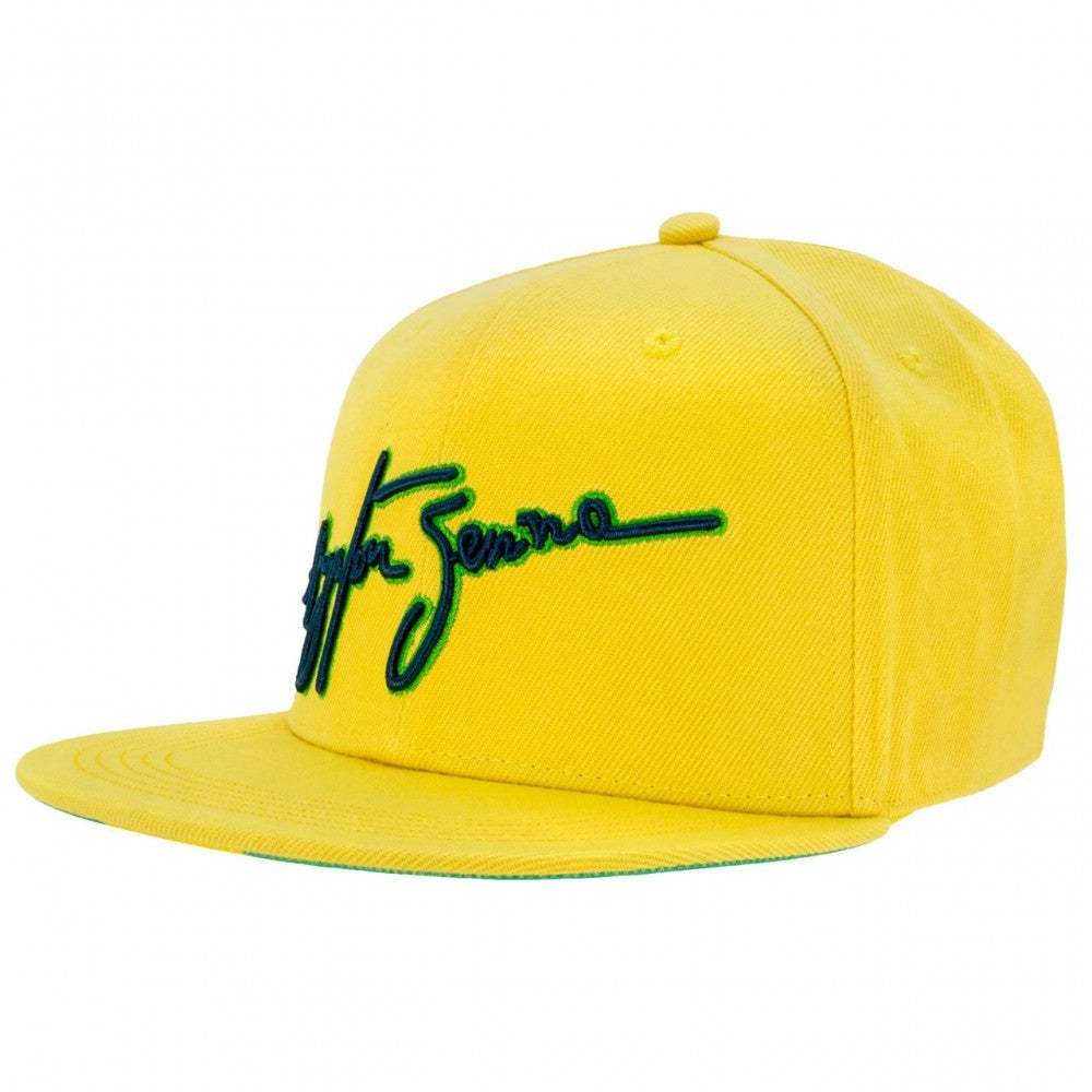 Baseballová čepice Ayrton Senna, vlajka Brazílie, pro dospělé, žlutá, 2017 - FansBRANDS®